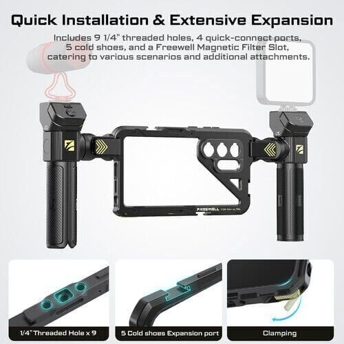 Genius Smartphone Rig Cage for Samsung S24 Ultra