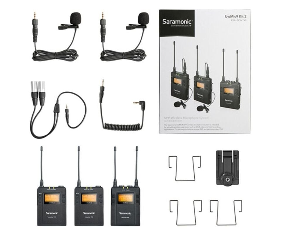 Saramonic Uwmic9 Rx9+Tx9+Tx9 Kit2 Uhf Wireless Mic