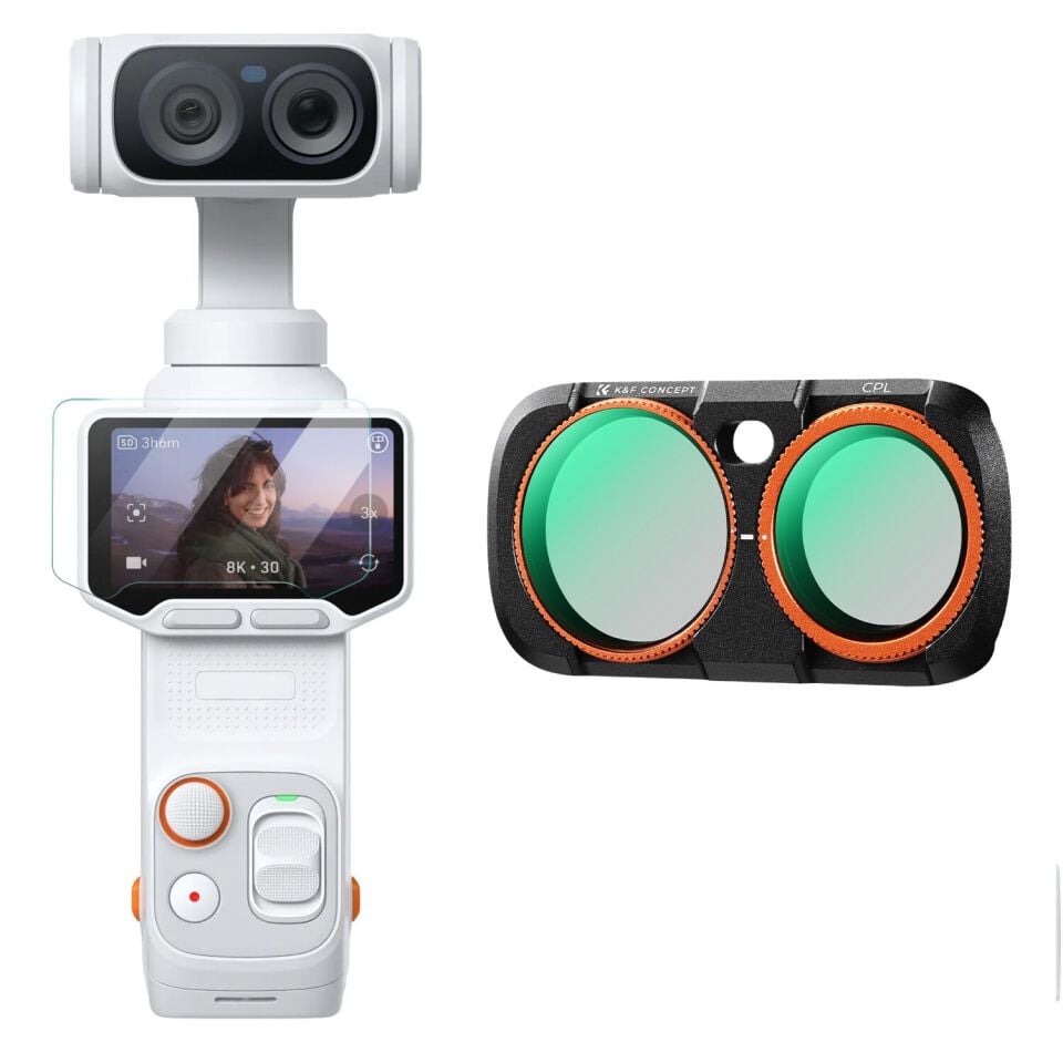 K&F Concept Insta360 Luna Ultra için Polarize (CPL) Filtre