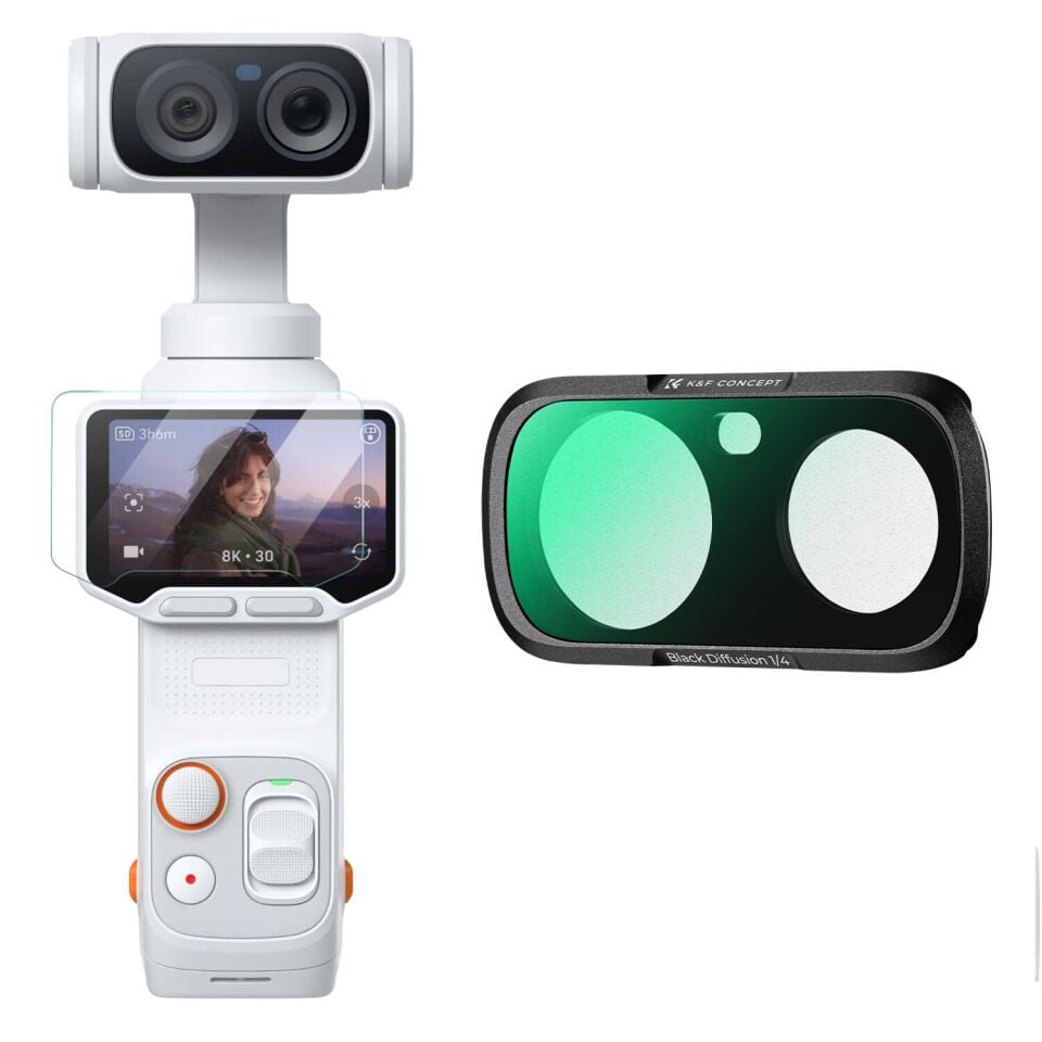 K&F Concept Insta360 Luna Ultra için Black Mist 1/4 Filtre