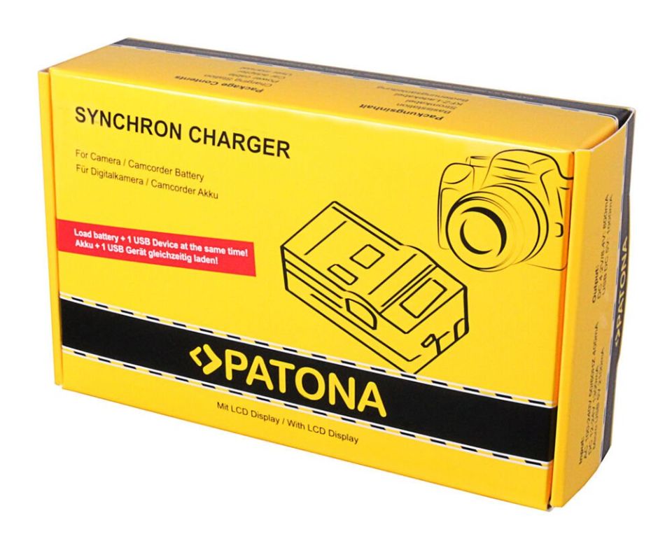 PATONA 4574 SYNCHRON USB CHARGER CANON LP-E8