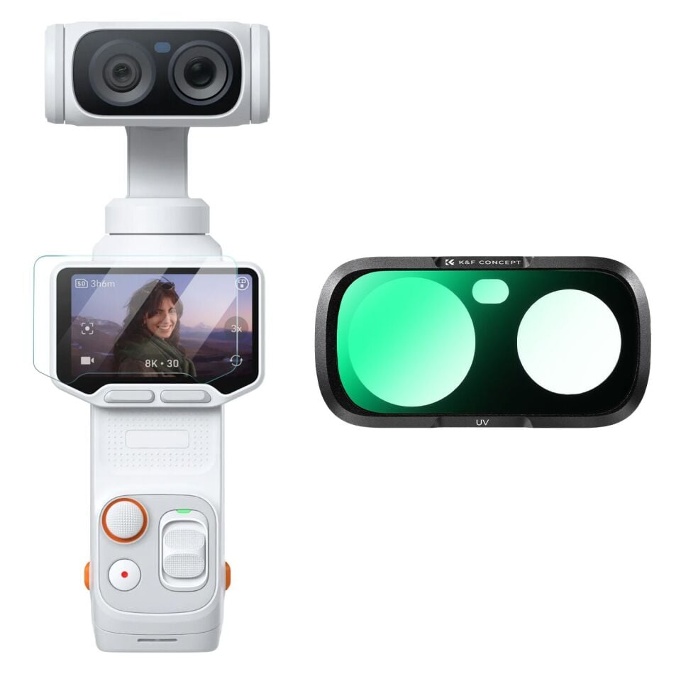 K&F Concept Insta360 Luna Ultra için UV Filtre (Çift Lensli)