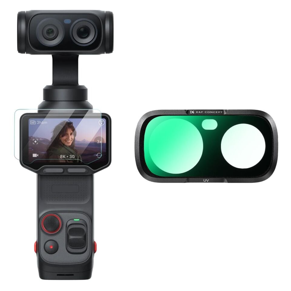 K&F Concept Insta360 Luna Ultra için UV Filtre (Çift Lensli)