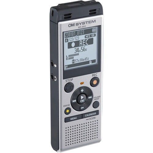 OLYMPUS SES KAYIT CİHAZI OM SYSTEM WS-882 SILVER (4 GB) V420330SE000