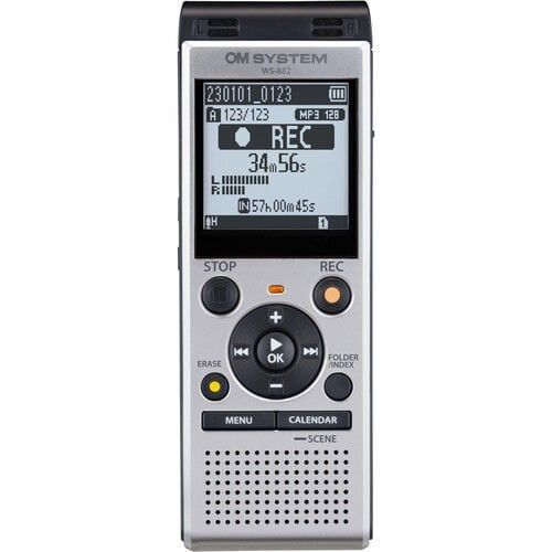 OLYMPUS SES KAYIT CİHAZI OM SYSTEM WS-882 SILVER (4 GB) V420330SE000