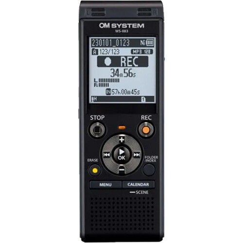 OLYMPUS SES KAYIT CİHAZI OM SYSTEM WS-883 BLACK (8 GB) V420340BE000