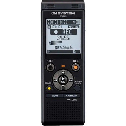 OLYMPUS SES KAYIT CİHAZI OM SYSTEM WS-883 BLACK (8 GB) V420340BE000