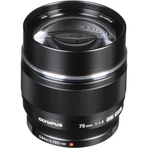 OLYMPUS LENS 75MM 1.8 M.ZUIKO BLACK V311040BW000
