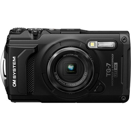 OM SYSTEM Tough TG-7 Fotoğraf Makinesi (Siyah)