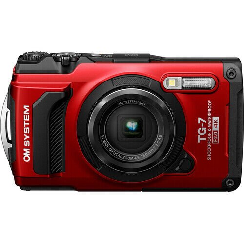 OM SYSTEM Tough TG-7 Fotoğraf Makinesi (Kırmızı)