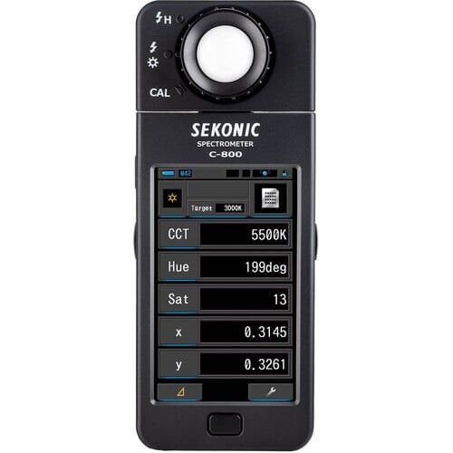 Sekonic C-800  LED, HMI, Floresan, Tungsten, Doğal Işık ve Flaş