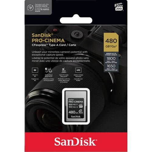 SanDisk 480GB PRO-CINEMA CFexpress™ Tip A Hafıza Kartı