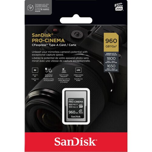 SanDisk 960GB PRO-CINEMA CFexpress™ Tip A Hafıza Kartı