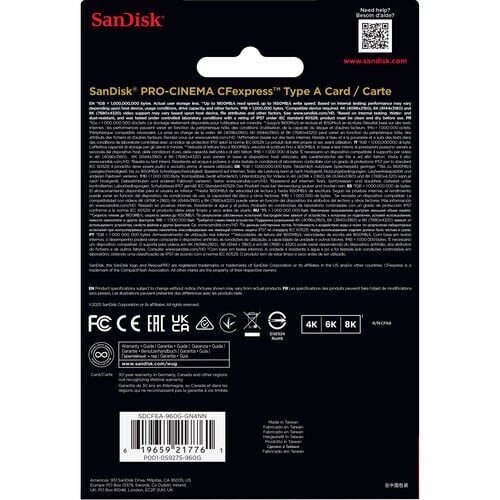 SanDisk 960GB PRO-CINEMA CFexpress™ Tip A Hafıza Kartı