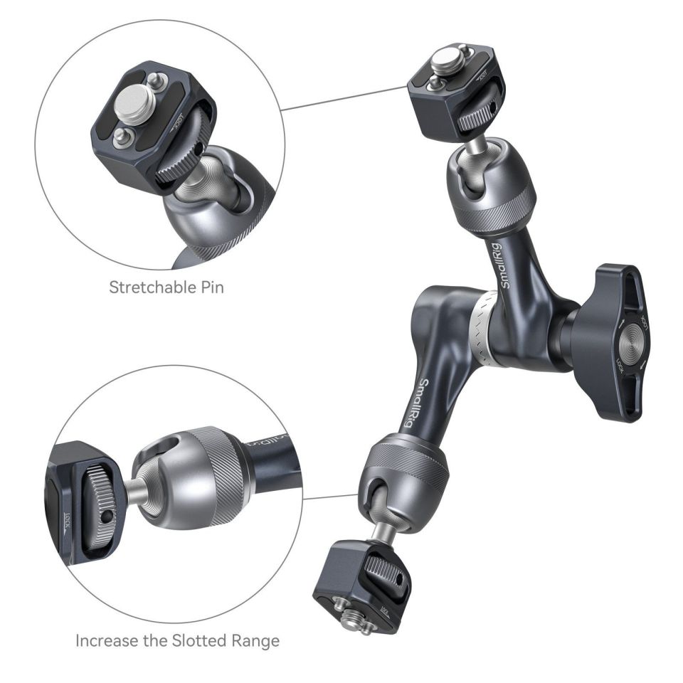 SmallRig 4899 Rosette Magic Arm (7'') 3/8”-16 ARRI Konumlandırma Vidası