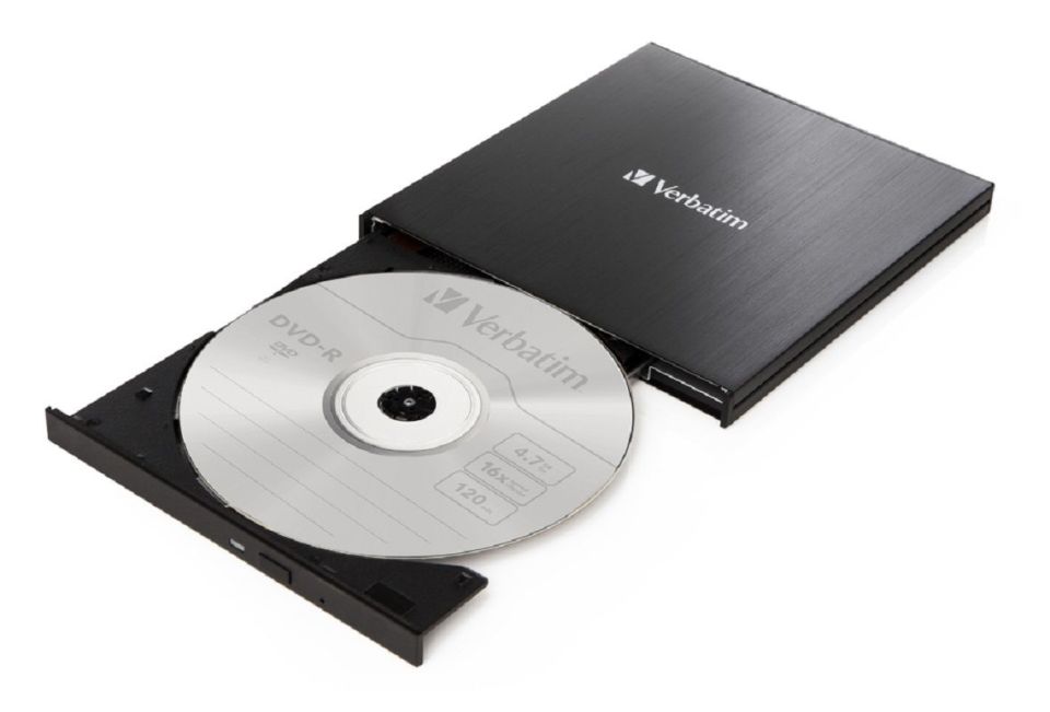 VERBATIM 43886 - EXTERNAL SLIMLINE CD/DVD WRITER USB 3.2 GEN 1/USB-C