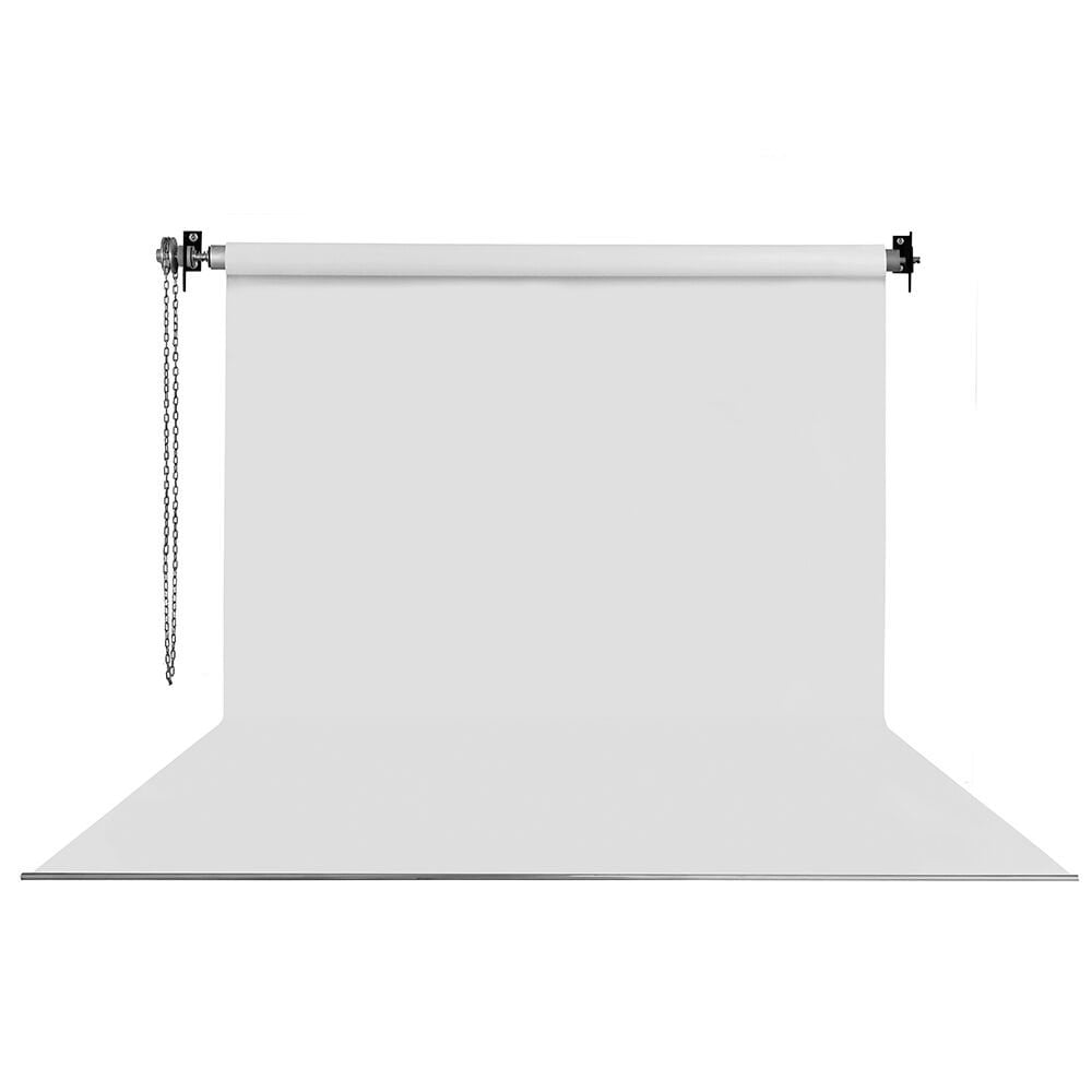 HS STÜDYO TEKNİK 270X580CM BEYAZ FON PERDE SETİ VE ASKISI