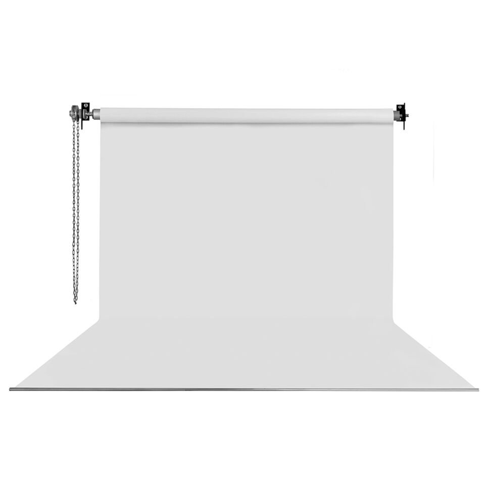 HS STÜDYO TEKNİK 270X580CM BEYAZ FON PERDE SETİ VE ASKISI