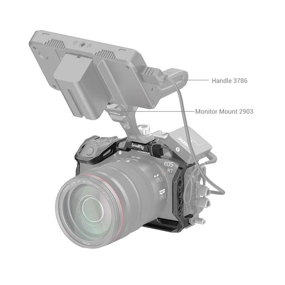 SmallRig 4003B Canon EOS R7 için Kara Mamba Kafesi