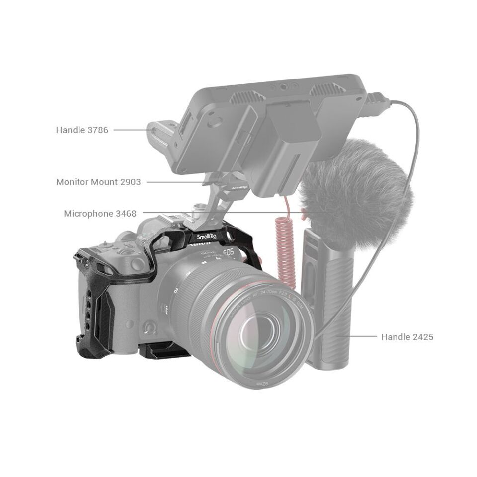 SmallRig 4003B Canon EOS R7 için Kara Mamba Kafesi
