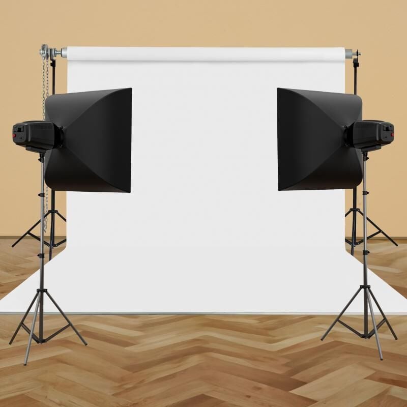 HS STÜDYO TEKNİK 270X580CM BEYAZ TAŞINABİLİR KUMAŞ FON PERDESİ