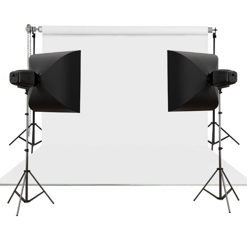 HS STÜDYO TEKNİK 270X580CM BEYAZ TAŞINABİLİR KUMAŞ FON PERDESİ