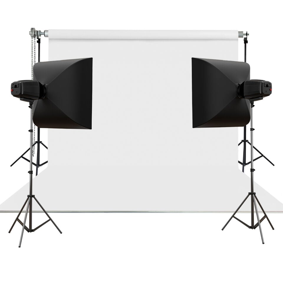 HS STÜDYO TEKNİK 270X580CM BEYAZ TAŞINABİLİR KUMAŞ FON PERDESİ