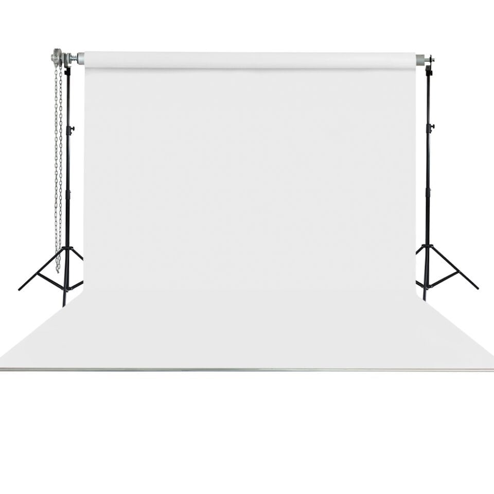 HS STÜDYO TEKNİK 270X580CM BEYAZ TAŞINABİLİR KUMAŞ FON PERDESİ