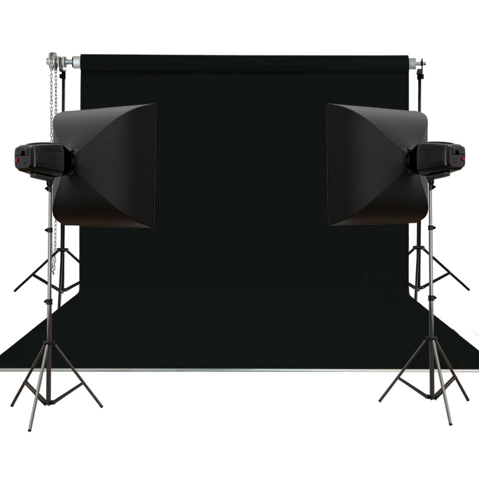 HS STÜDYO TEKNİK 270X580CM SİYAH TAŞINABİLİR KUMAŞ FON PERDESİ
