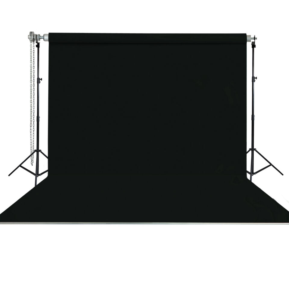 HS STÜDYO TEKNİK 270X580CM SİYAH TAŞINABİLİR KUMAŞ FON PERDESİ