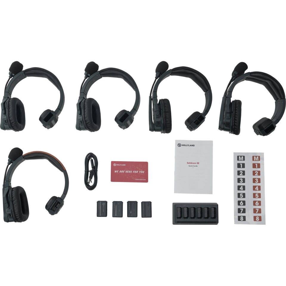 Hollyland Solidcom SE-5S Kablosuz Intercom Sistemi Global Version (5 Kullanıcı)