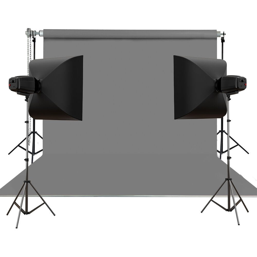 HS STÜDYO TEKNİK 270X580CM GRİ TAŞINABİLİR KUMAŞ FON PERDESİ
