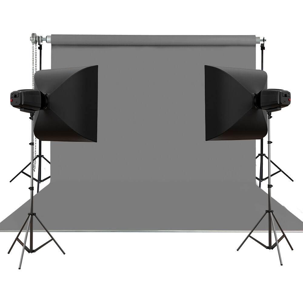 HS STÜDYO TEKNİK 270X580CM GRİ TAŞINABİLİR KUMAŞ FON PERDESİ