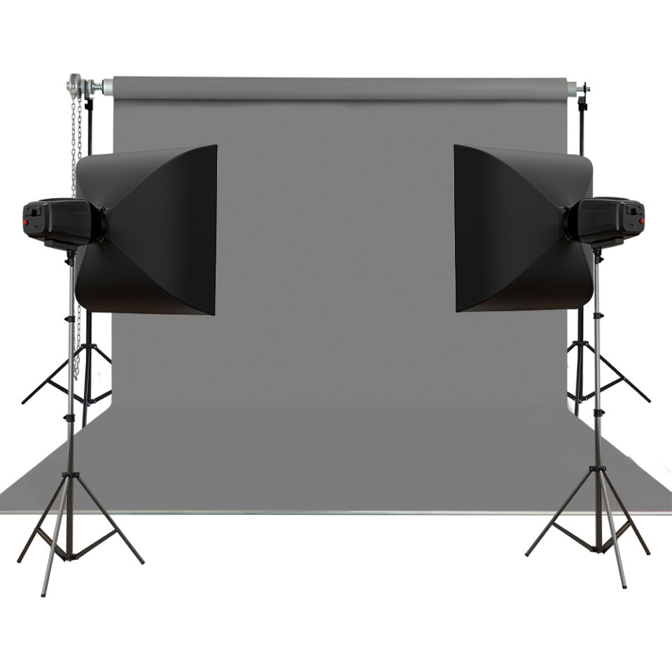 HS STÜDYO TEKNİK 270X580CM GRİ TAŞINABİLİR KUMAŞ FON PERDESİ