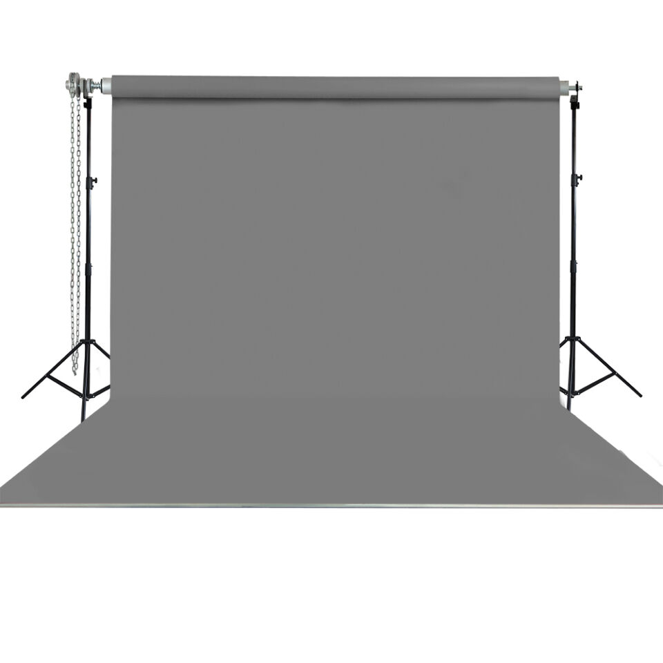 HS STÜDYO TEKNİK 270X580CM GRİ TAŞINABİLİR KUMAŞ FON PERDESİ