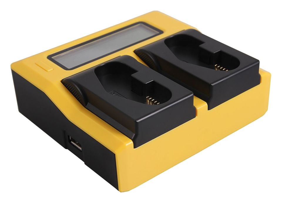 PATONA 7686 DUAL LCD USB CHARGER FOR CANON LP-E4 LP-E19