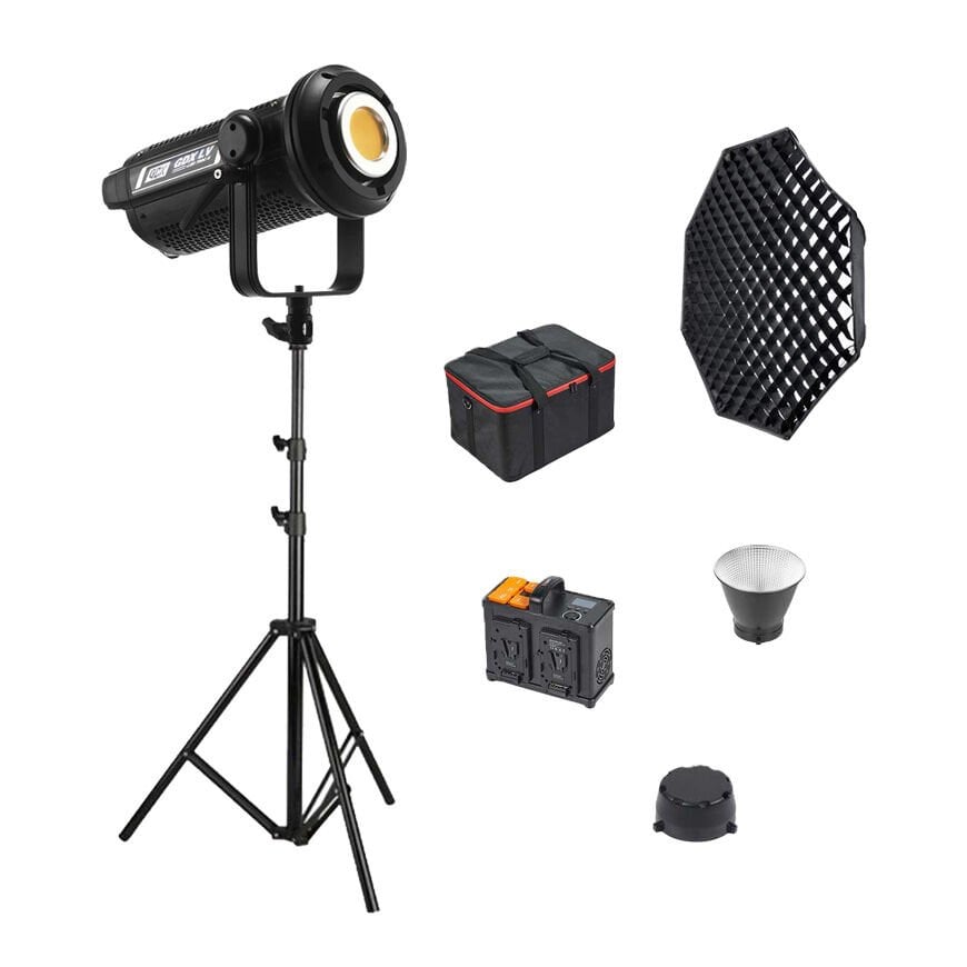 GDX LV-700C-II B Bi Color Led Video Işığı Full Set (Gridli 95 Octa Softbox + 260 cm Kalın Işık Ayağı)