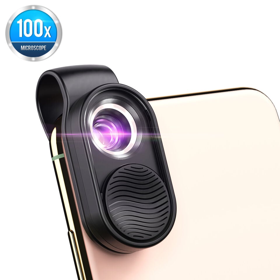 Apexel 100X Led Cep Telefonu Mikroskop Lensi