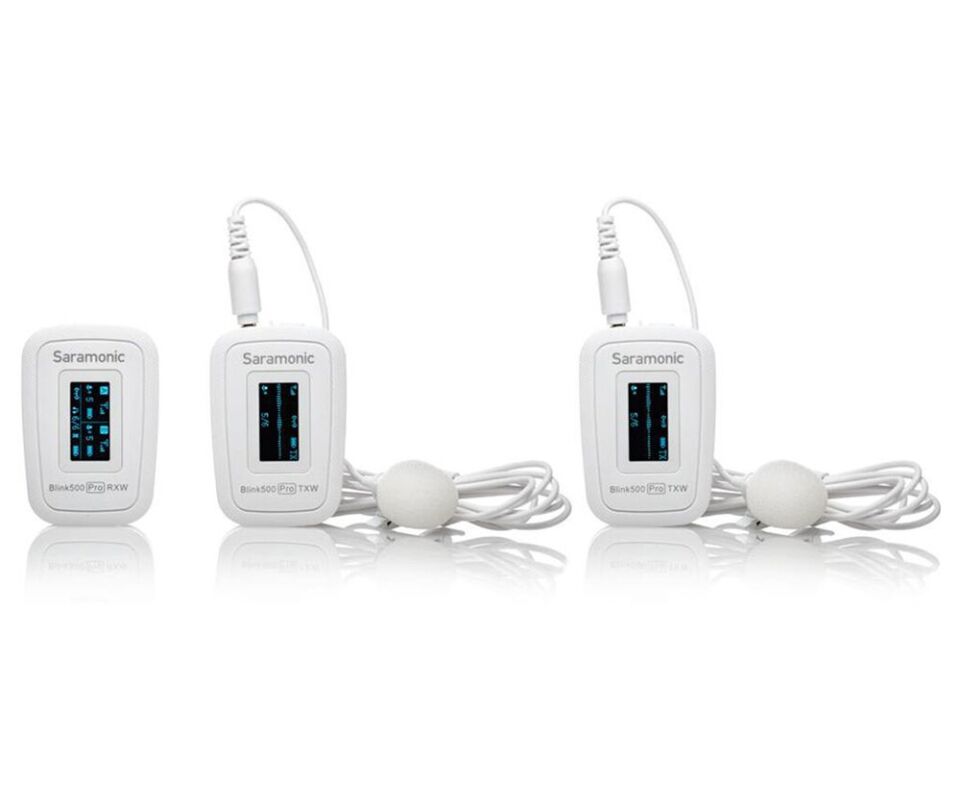 Saramonic Blink500 Pro B2W İkili Yaka Mikrofonu - Beyaz