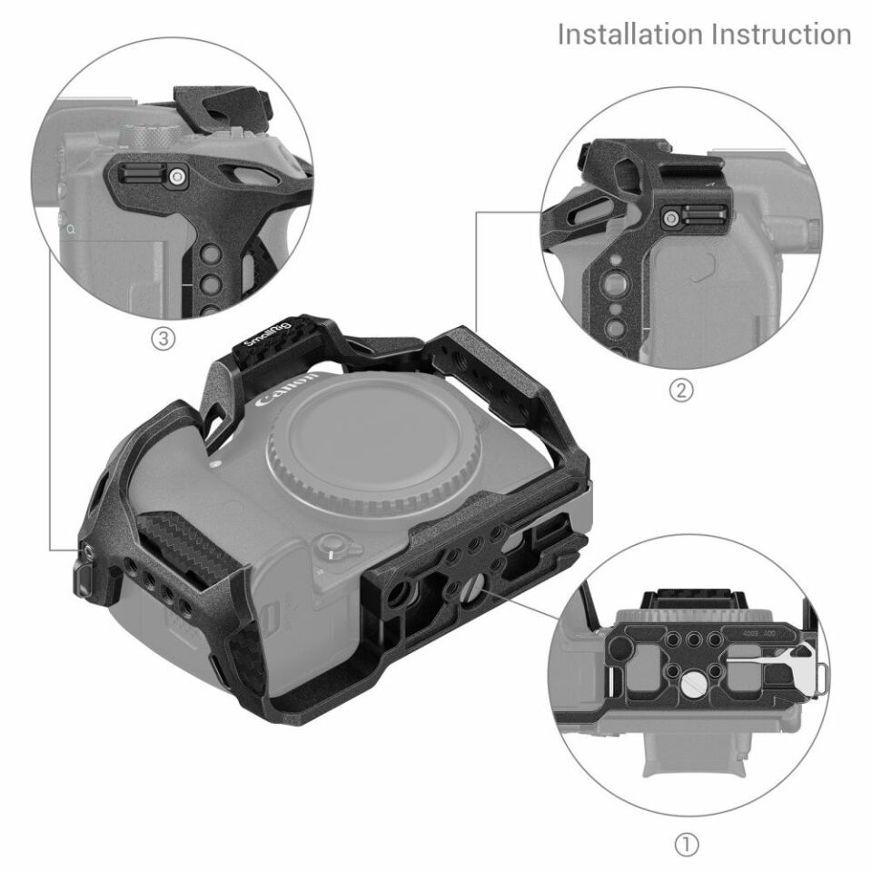 SmallRig 4003B Canon EOS R7 için Kara Mamba Kafesi