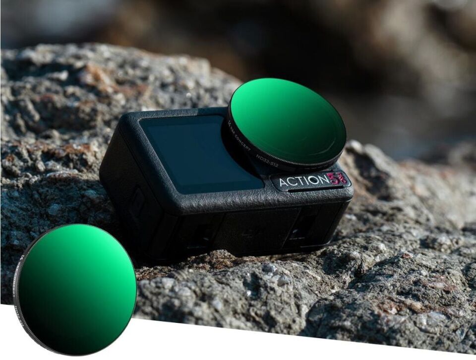 K&F ND32-512  DJI Osmo Action 5 Pro/Osmo Action 4/Osmo Action 3 ile Uyumlu Değişken Filtre