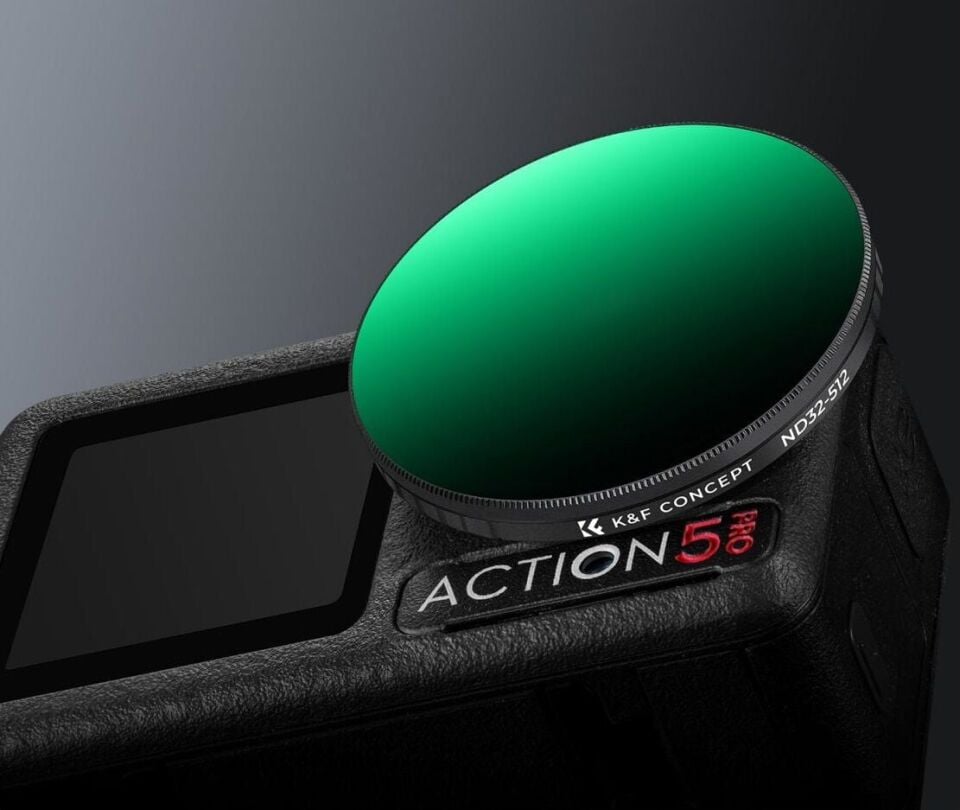 K&F ND32-512  DJI Osmo Action 5 Pro/Osmo Action 4/Osmo Action 3 ile Uyumlu Değişken Filtre