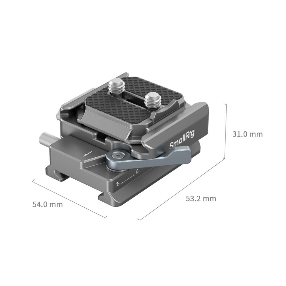 SmallRig 4639 DJI RS 2 / RSC 2 / RS3 / RS 3 Pro / RS4 / RS4 Pro için  HawkLock H38 Arca-Swiss Hızlı Çıkarma Plakası