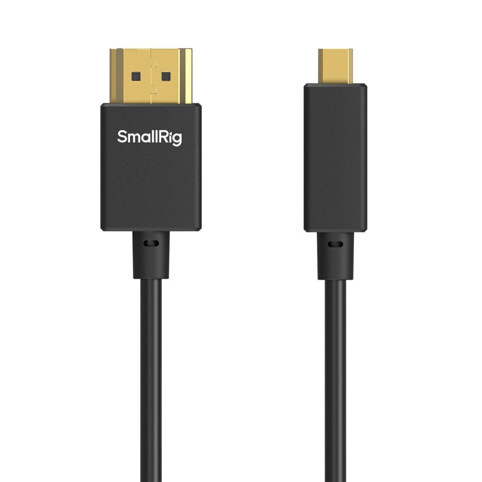 SmallRig 4795 Ultra İnce 4K HDMI Veri Kablosu (D'den A'ya) (100 cm)