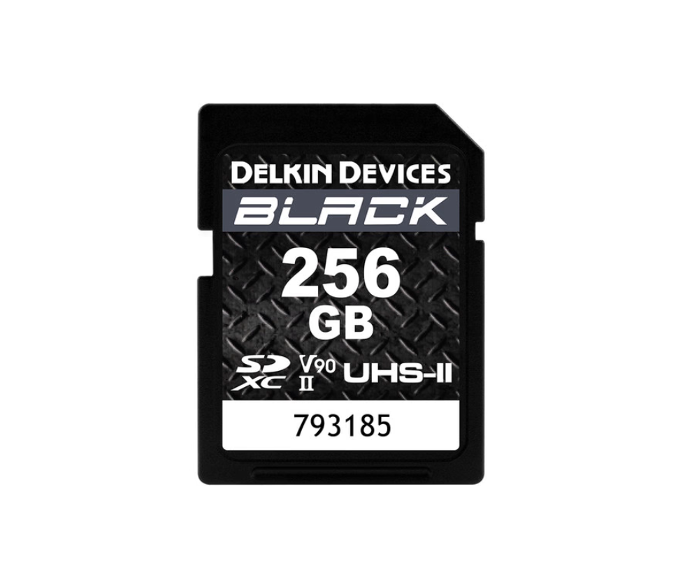 Delkin Black 256GB UHS-II SD U3 V90 Hafıza Kartı