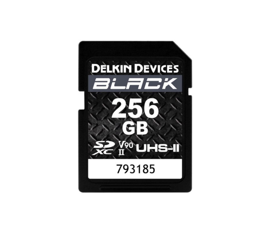 Delkin Black 256GB UHS-II SD U3 V90 Hafıza Kartı