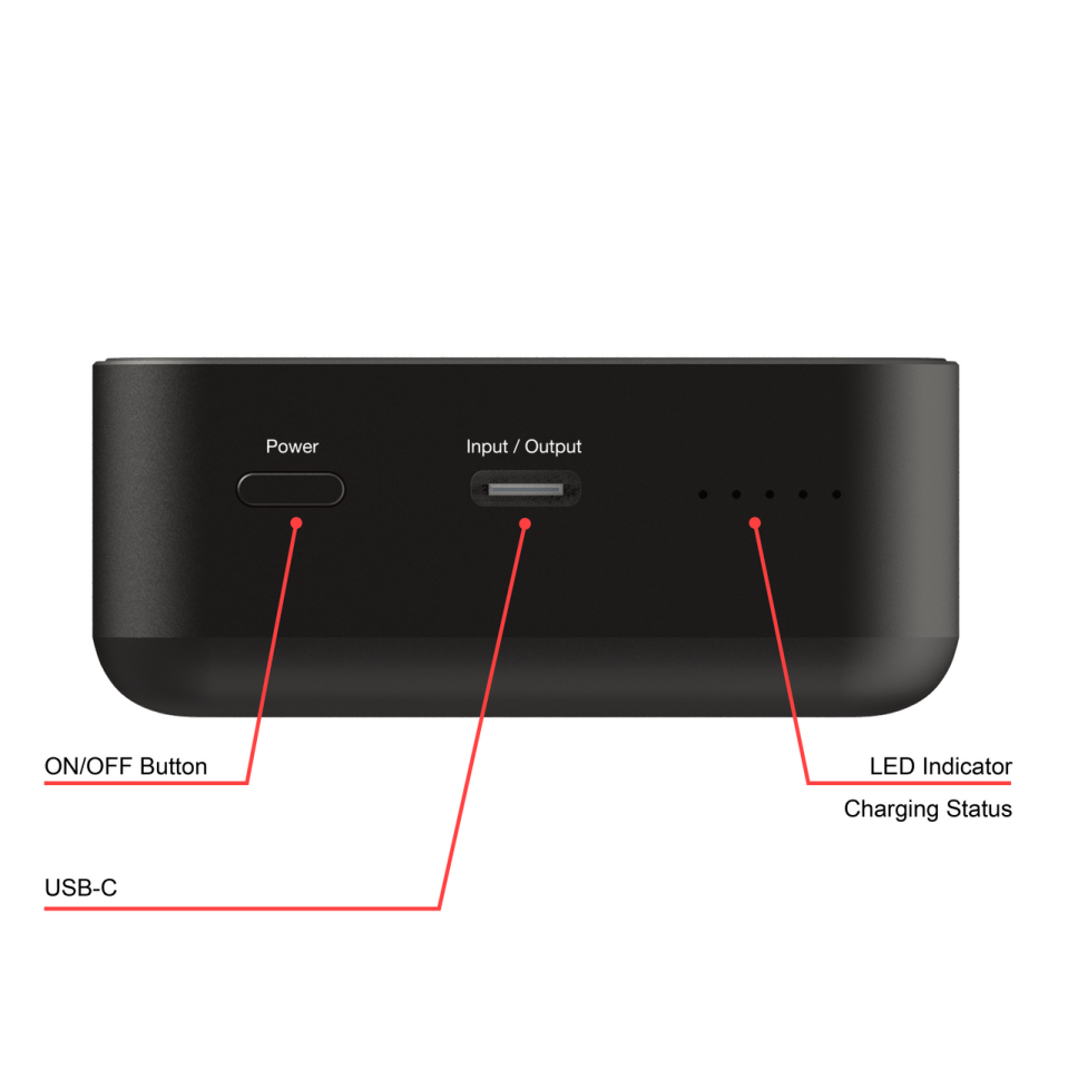 Verbatim 20000 Mah Manyetik Kablosuz (Magsafe) 15W Powerbank 35W PD Siyah Renk Kablo Dahil-(32223)