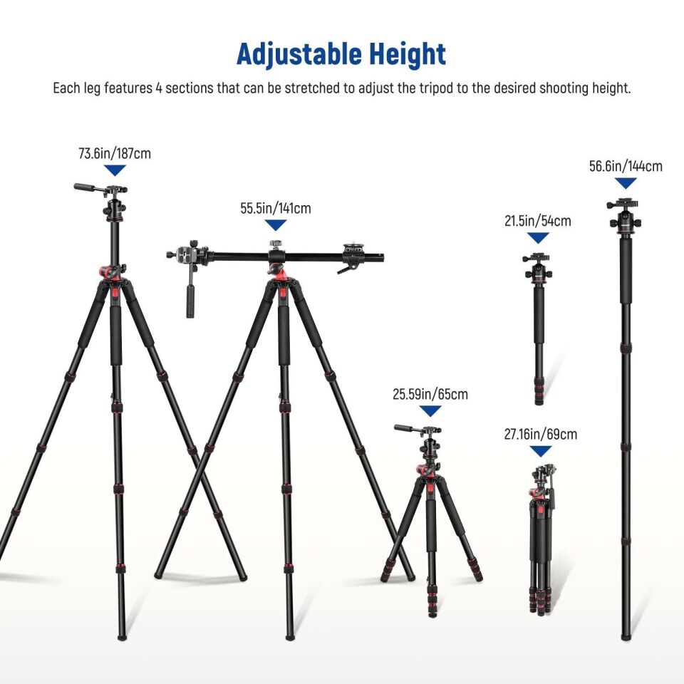 TP-27 Yatay Kollu Tripod