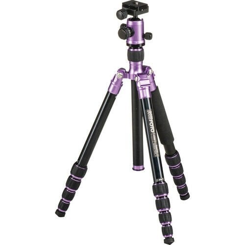 MeFOTO RoadTrip Alüminyum Seyahat Tripod Seti (Mor)