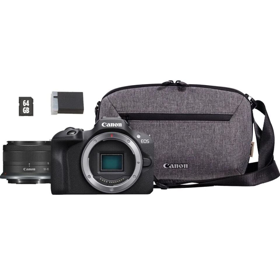 Canon EOS R50 Travel Kit ( 64GB SD Kart Dahil )